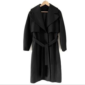 & Other Stories Long Wool Trench Belted Coat 8